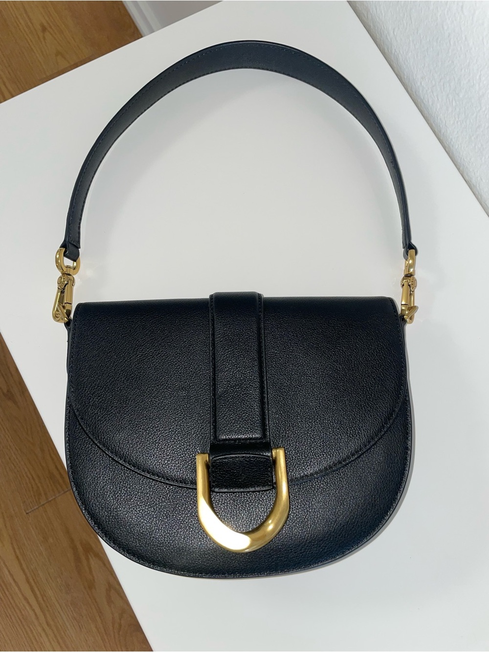Gabine Leather Saddle Bag